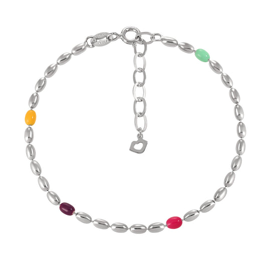 Color Oval Beaded Chain