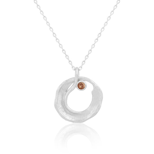 Round Follow Zicon Necklace