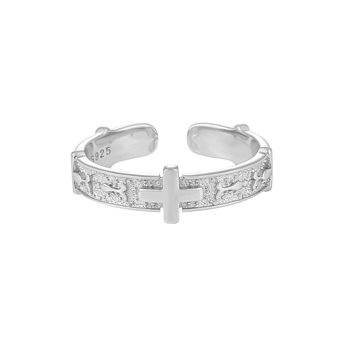 Cross Sterling Ring