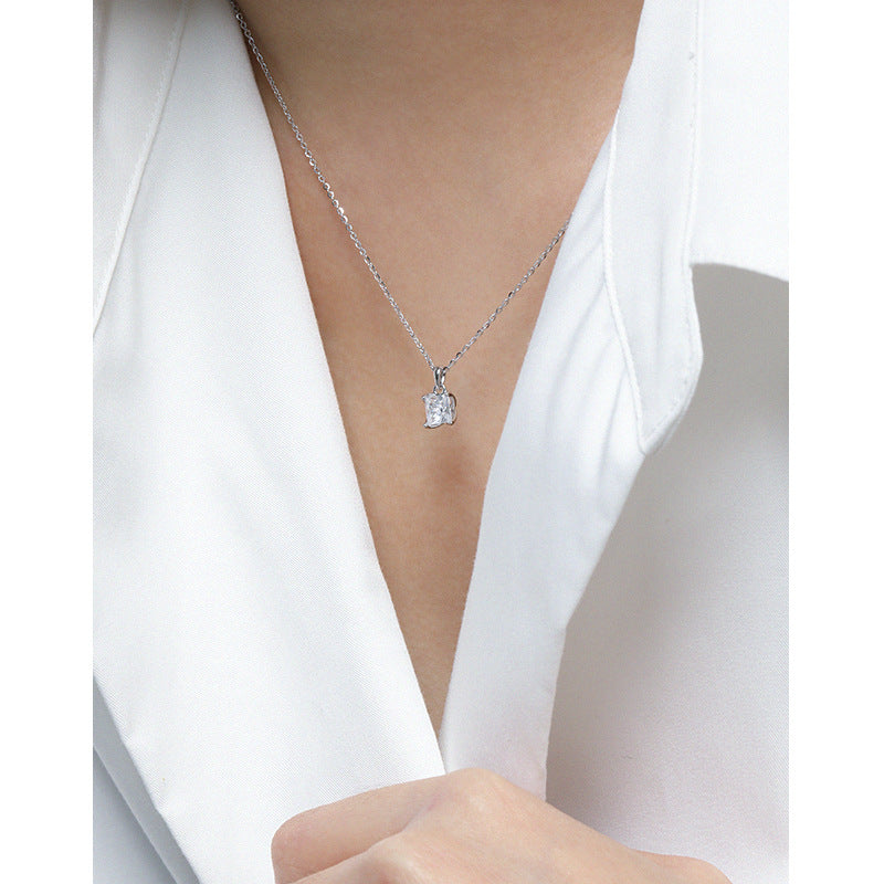 Square Zircon Clavicle Chain