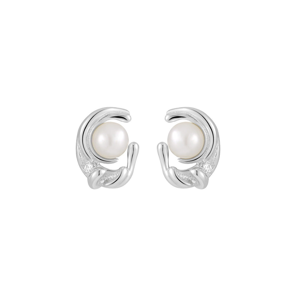 Irregular Pearl Stud Earrings