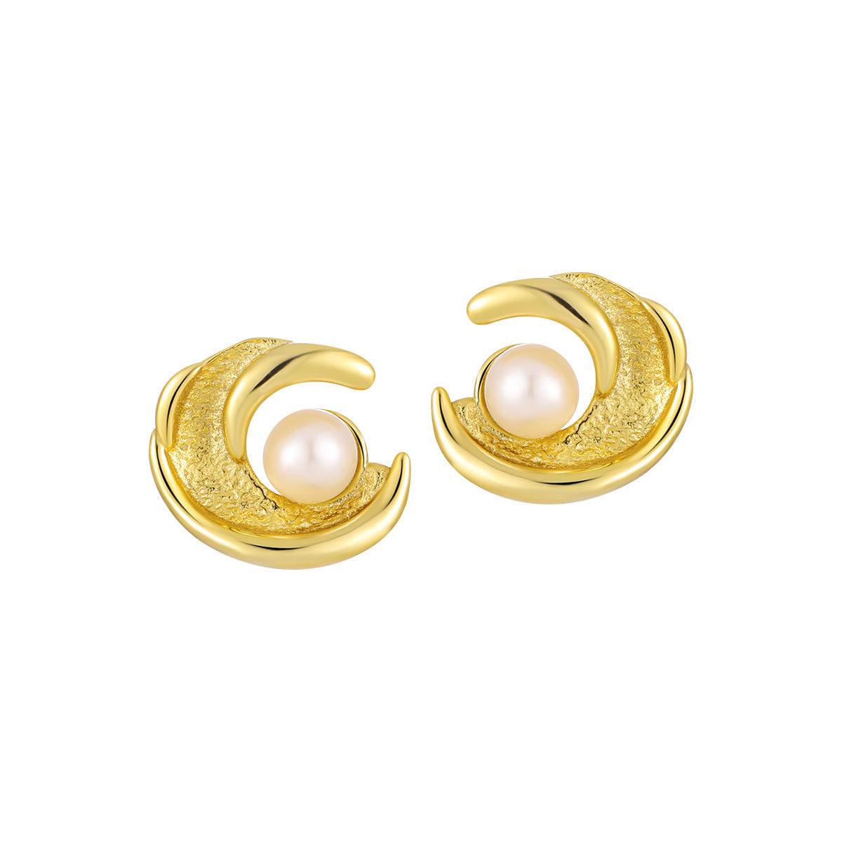 Irregular Pearl Stud Earrings