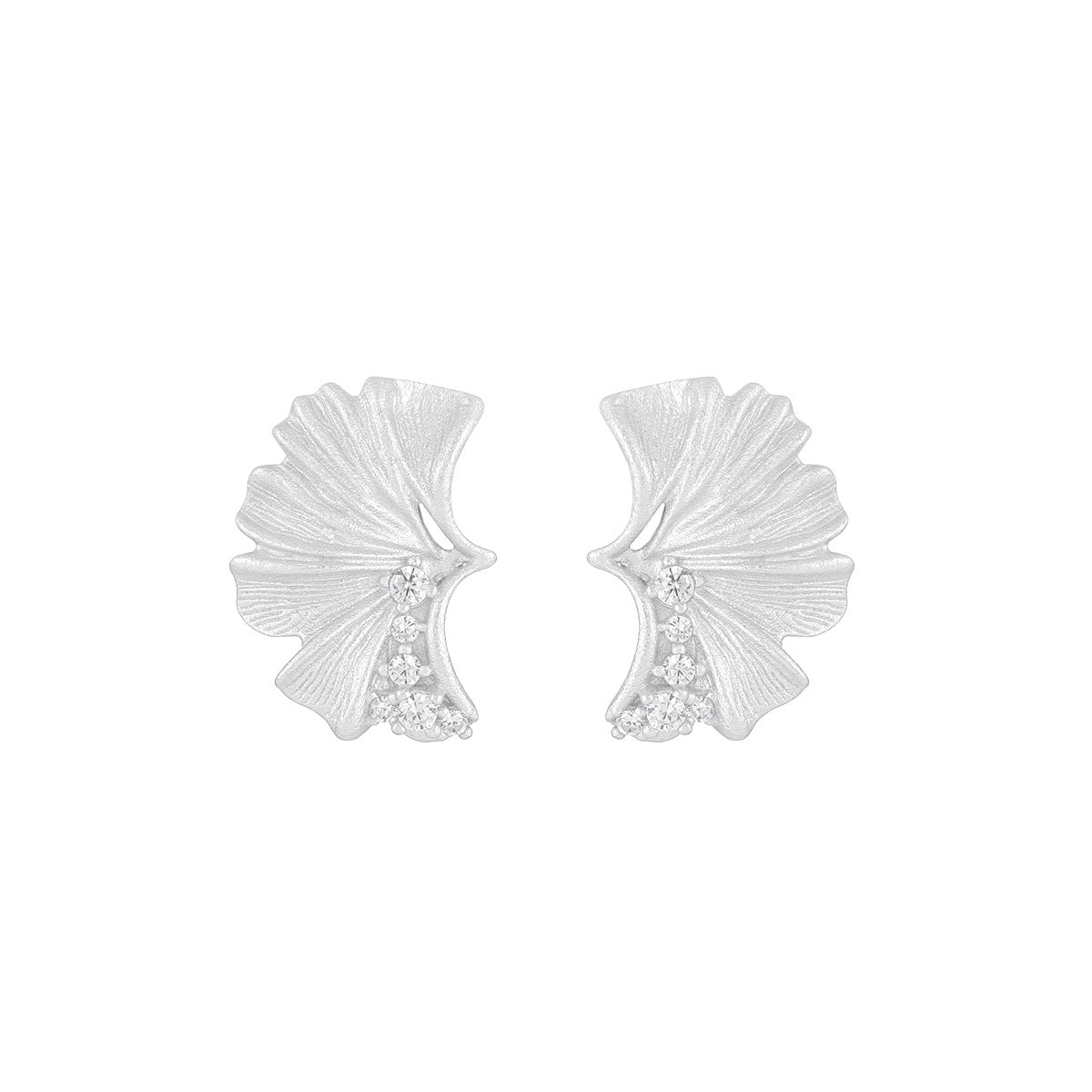 Ginkgo Biloba Stud Earrings