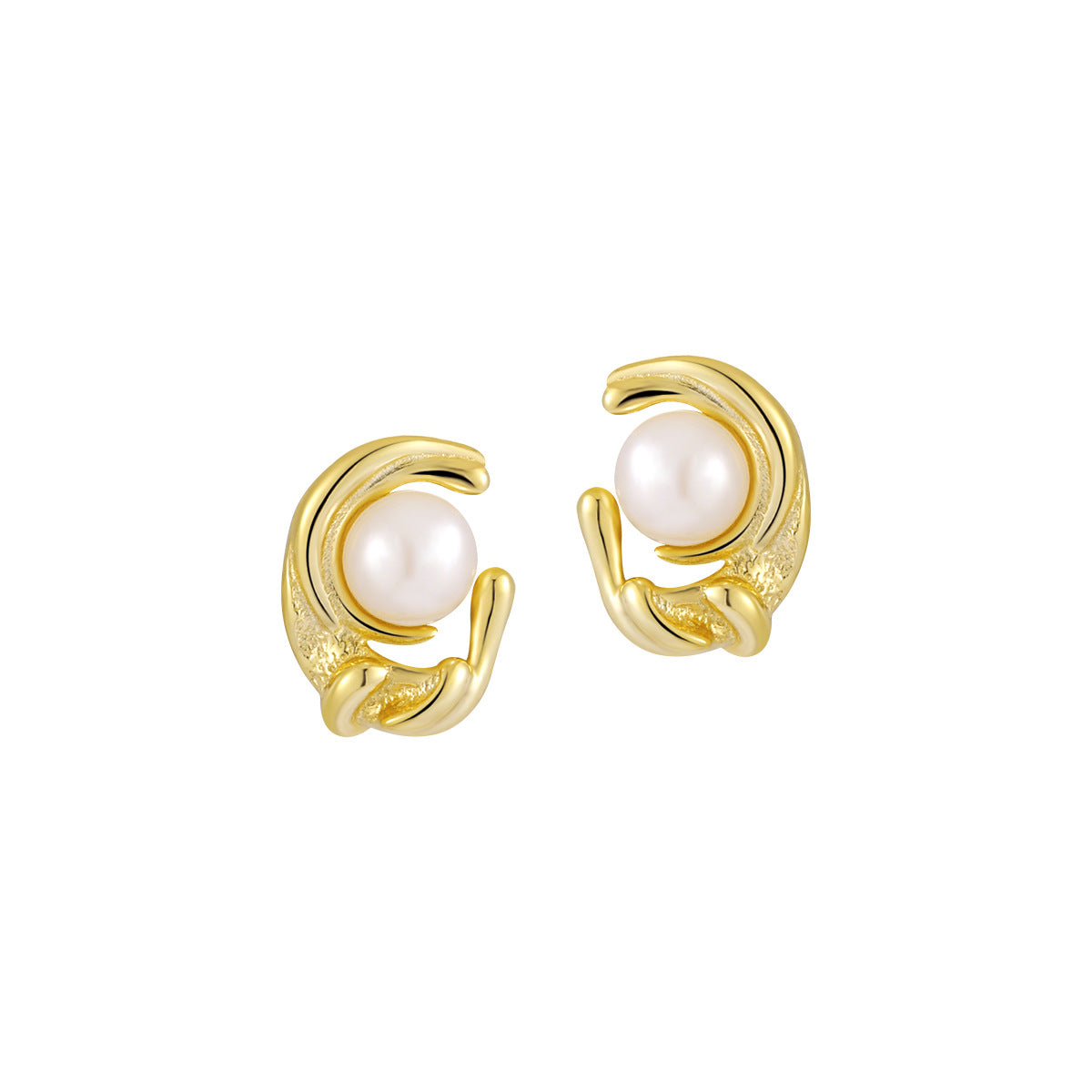 Irregular Pearl Stud Earrings