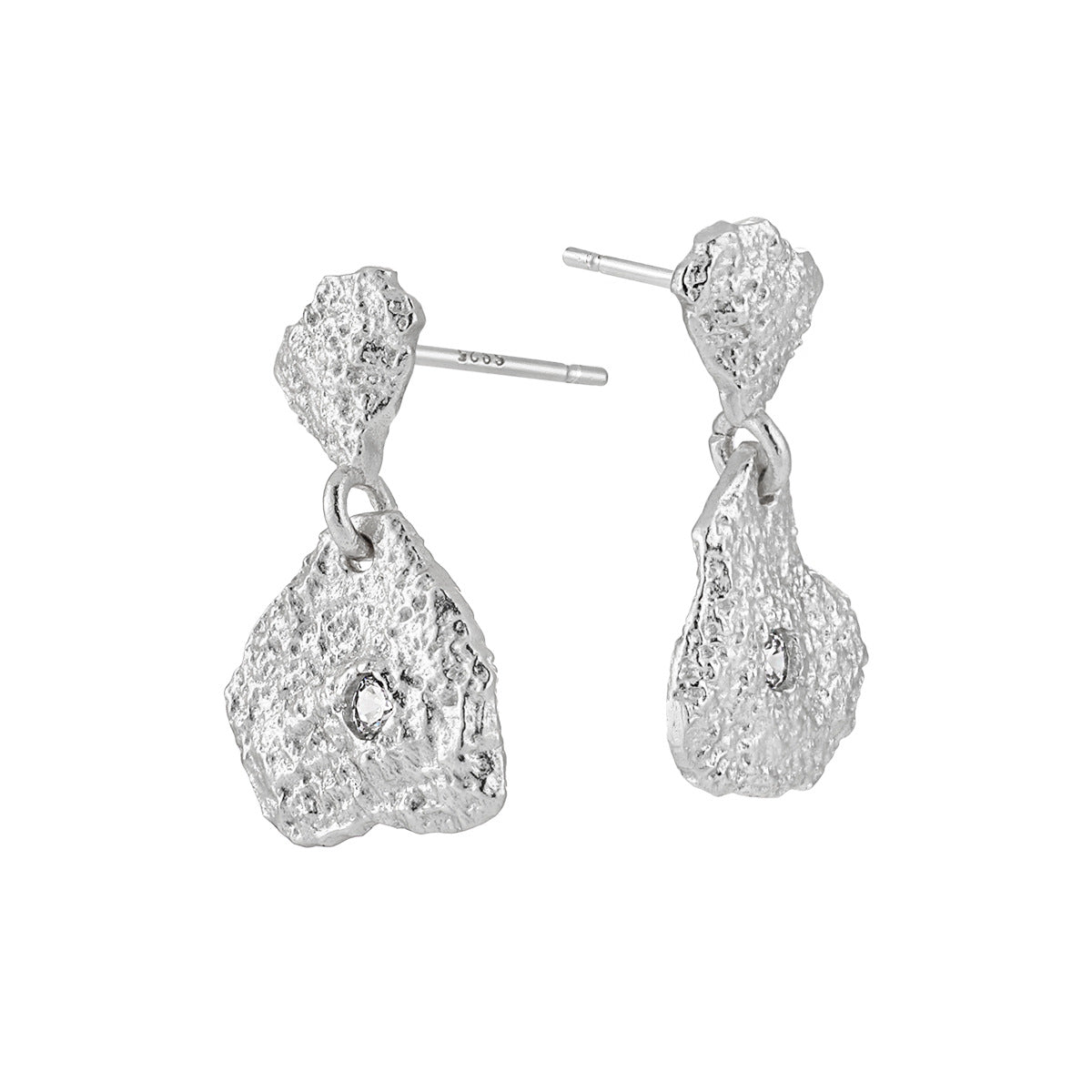 Tin Foil Paper Sense Stud Earrings