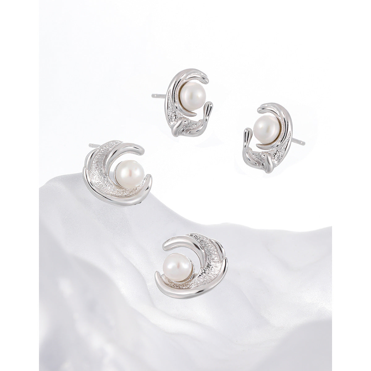 Irregular Pearl Stud Earrings